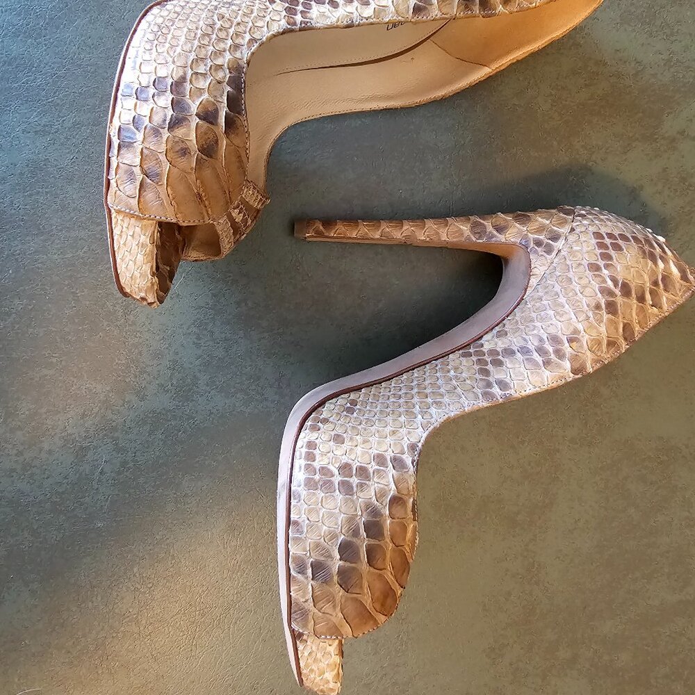 Alexandre Birman Python Heels - Size 36 - image 4